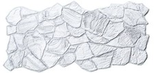 Faux Stone PVC 3D Wall Panels, White Grey, in Various Packs