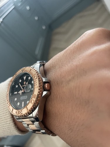 Men Watch Rose Gold submarine Date Quartz with Black Dial and Waterproof luxury - Picture 5 of 9