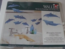 NOP Wallies 12147 Wallpaper Cutouts - 25 pcs Dolphins Sonoma