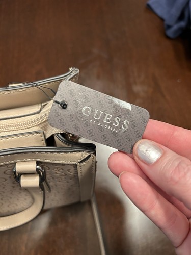 NWT Guess Beige Loden Mini Caramel handbag - Picture 4 of 8
