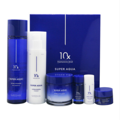 MISSHA Super Aqua Ultra Hyalron 3pcs Special Set Essence Emulsion Cream K-Beauty