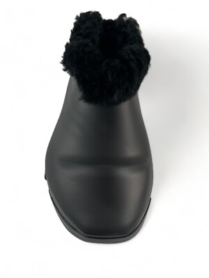Givenchy Black Monumental Mallow Shearling Shoes size US 7, EU 40