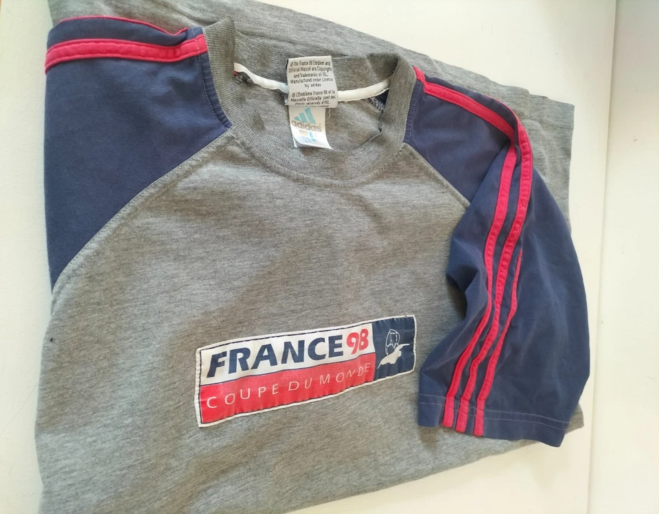 Tee-shirt ADIDAS France 98 Coupe du Monde (taille L) - Photo 3/4