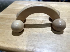 wooden massage tool with wheels- great condition