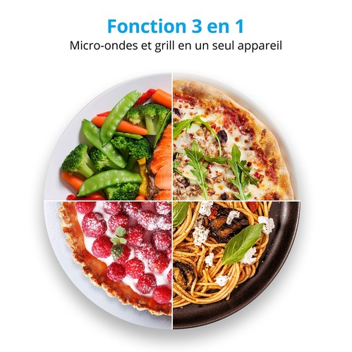 Micro-onde 3en1 avec gril et air chaud combiné 23L 800W 1200 W gril/air chaud... - Imagen 4 de 7