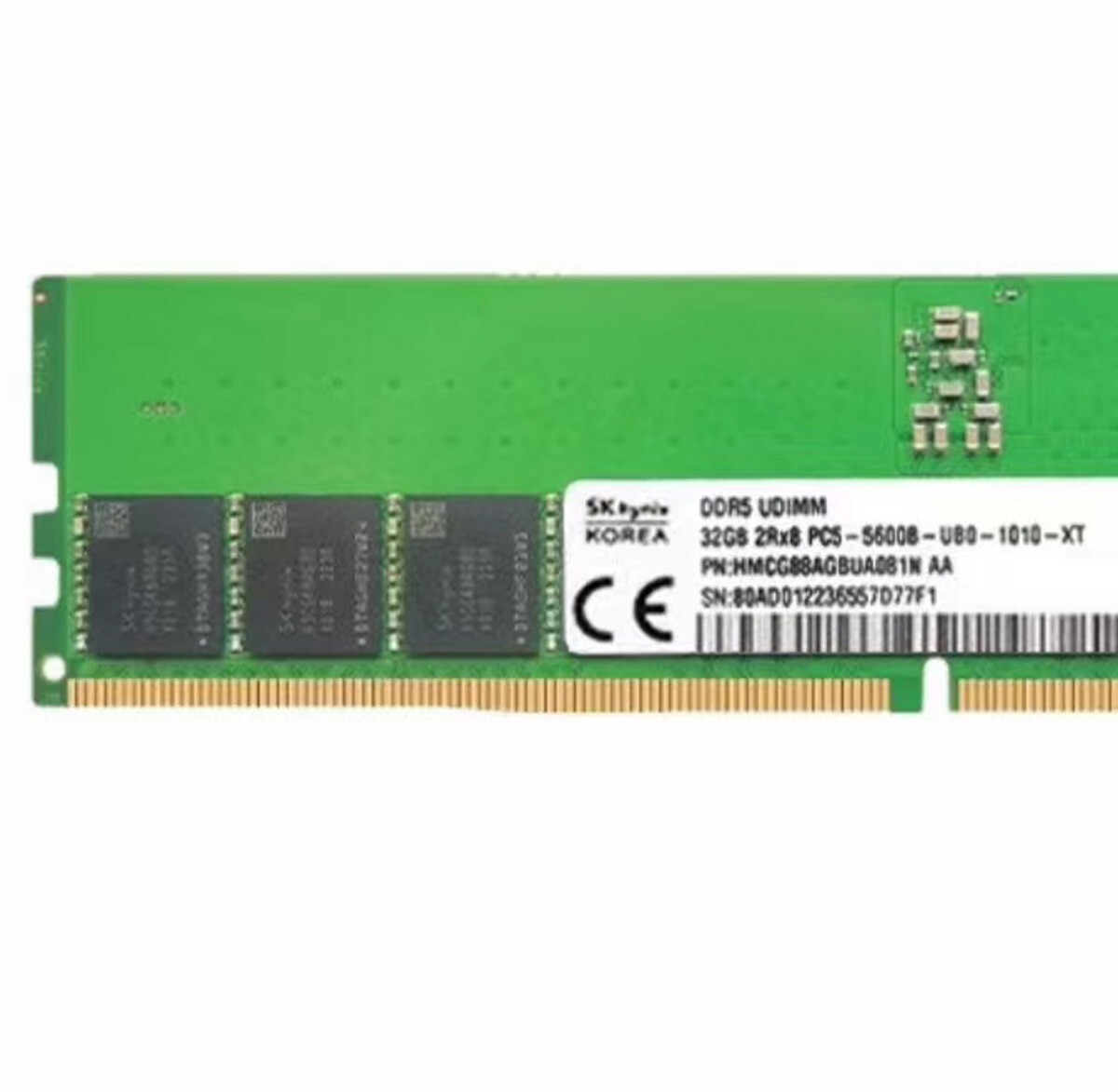SK Hynix 32GB DDR5 5600MHz PC5-44800 2RX8 UDIMM DesktoMemory