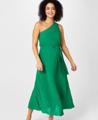 Biba Pleated Midi Dress Womens Green Size UK 12 #REF6 UK