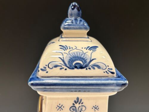Blue Delft Schoonhoven Holland Clock German Mercedes Quartz Clock/Movements! - Picture 10 of 18