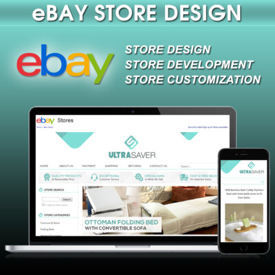 Ebay Store Template Shop Design Custom Responsive Listing Mobile Html 21 Ebay