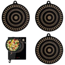 3 pieces Silicone Mat for Induction Cooktop 9.4 inch Induction Cooktop Mat Th...