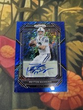 2022 Prizm NFL Peyton Manning Blue Shimmer FO...