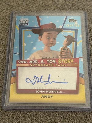 Disney Topps Toy Story 30th Anniversary Andy Davis Autographed Card 129/150