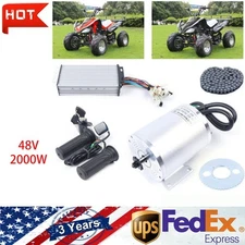 48V 2000W Electric Bicycle Brushless Motor Engine E-bike Scooter Conversion Kit
