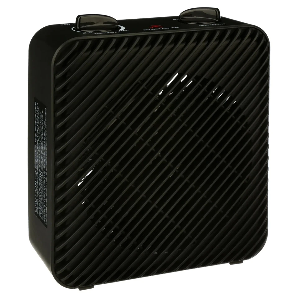 Pelonis 1500W 3 velocidades ventilador eléctrico forzado calentador de espacio negro PSH08F1ABB CAJA ABIERTA Foto 3 de 4