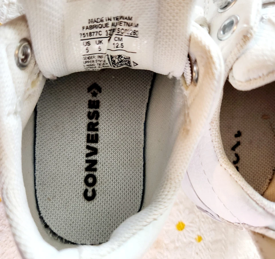 Converse Toddler Chuck Taylor All Star Street White Leather Lace Shoes Toddler 5 - Image 4 of 4