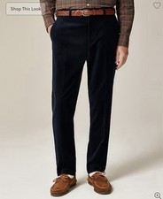 J. CREW Ludlow Slim-fit suit pant in Italian corduroy Navy Size 34 CL279