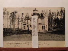Vtg postcard. Fort Casey Lighthouse Coupeville, Washington 1907 (Y1)