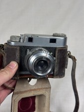 Iloca IIa Rangefinder Camera Black/Silver with Leather Case