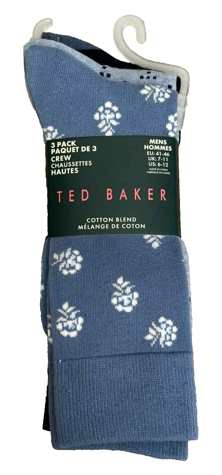 TED BAKER Designer dress Casual Socks GIFT 7-11 Adult rrp £25
