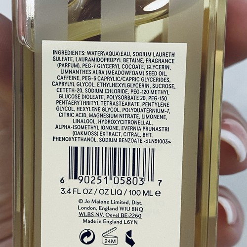 Jo Malone Limette Basilikum & Mandarine Duschgel & Handwäsche - Größe 3,4 Oz. / 100ml ohne Karton - Bild 3 von 4