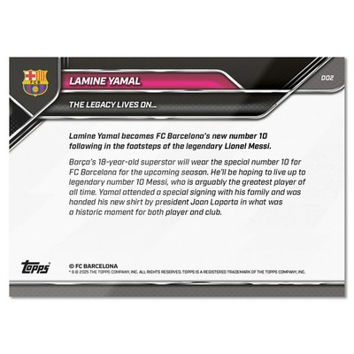 LAMINE YAMAL 2023-2024 Topps UEFA Club Competitions Starball Relic RC