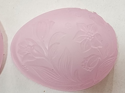 Vintage 1985 Avon lila Schätze Box & Emaille Blume Anhänger Halskette neu im Karton 18 Zoll - Bild 3 von 4