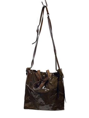 MARNI Shoulder Bag, Enamel, Brown