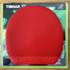 GEBRAUCHT Tibhar Grass D Tecs Long Pickel Tischtennis Belag 160 x 155 mm rot 0,5 mm