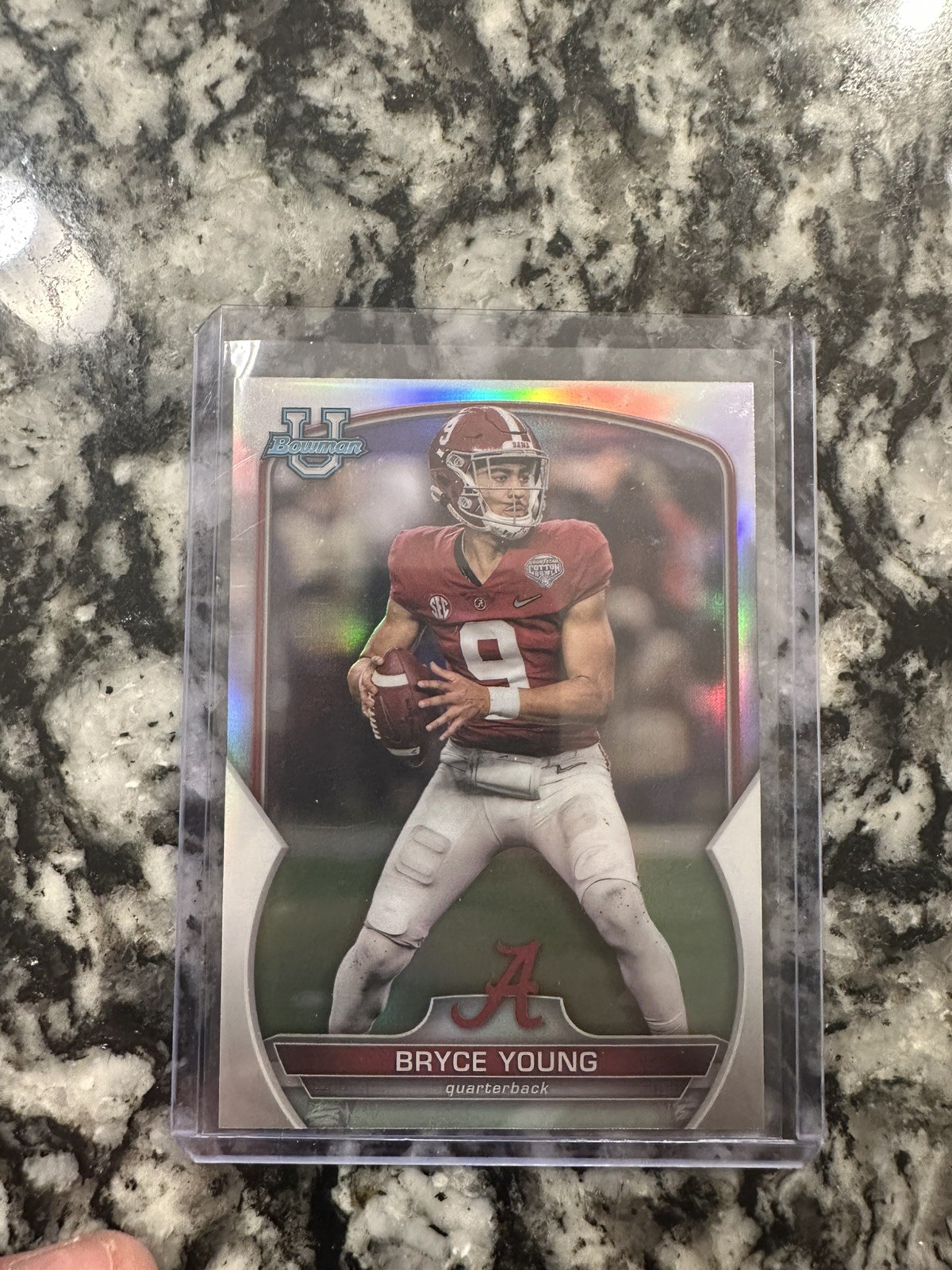 2022 Bowman Chrome U #1 Bryce Young Silver Refractor Alabama Panthers - RCO3