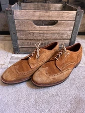 ALLEN EDMONDS men's "Big Sur" suede oxford brogue wingtip Shoes - brown - 12 EEE