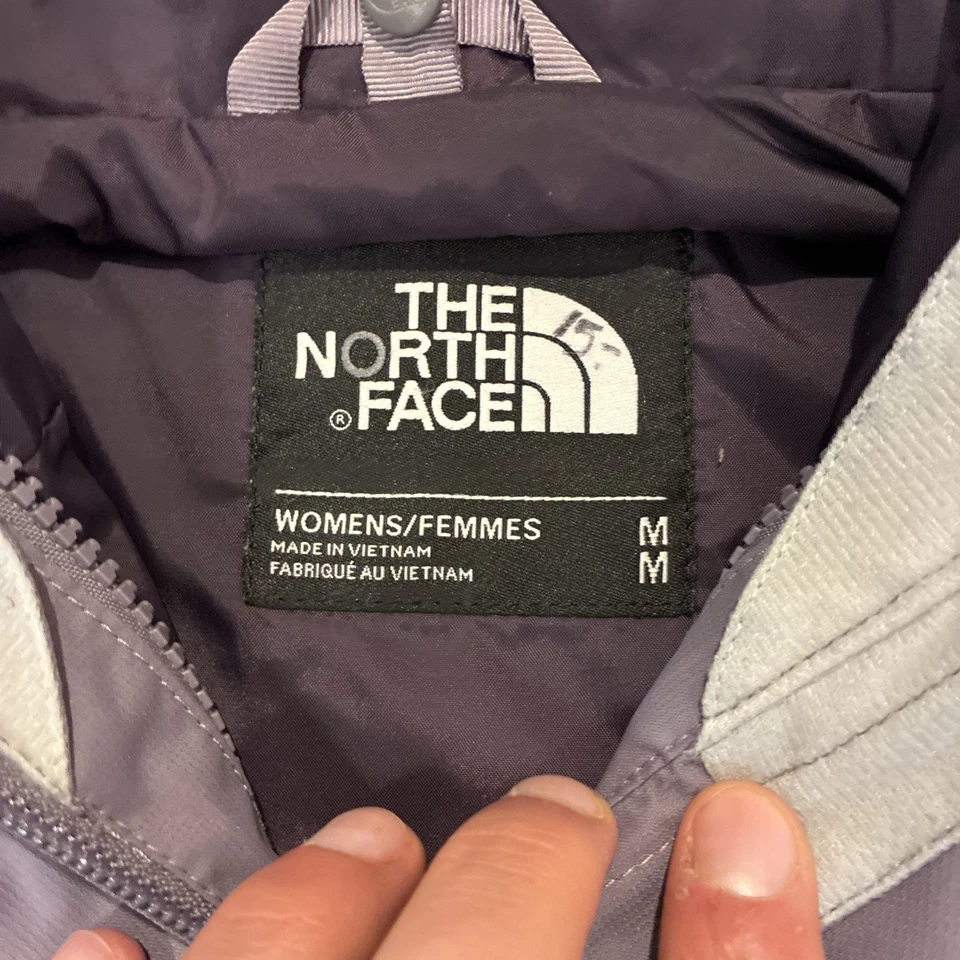 Chaqueta North Face para mujer M púrpura DryVent abrigo de lluvia con capucha ligero al aire libre Foto 2 de 4