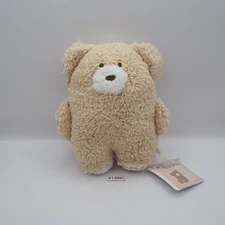 D1206C-B Hokkori Mokomoka Brown Bear Plush 6" Toy Doll Japan moco mocha