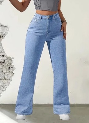 Women's High Waisted Flared Jeans Classic Flared Style,Comfort and Stretchy Sz M