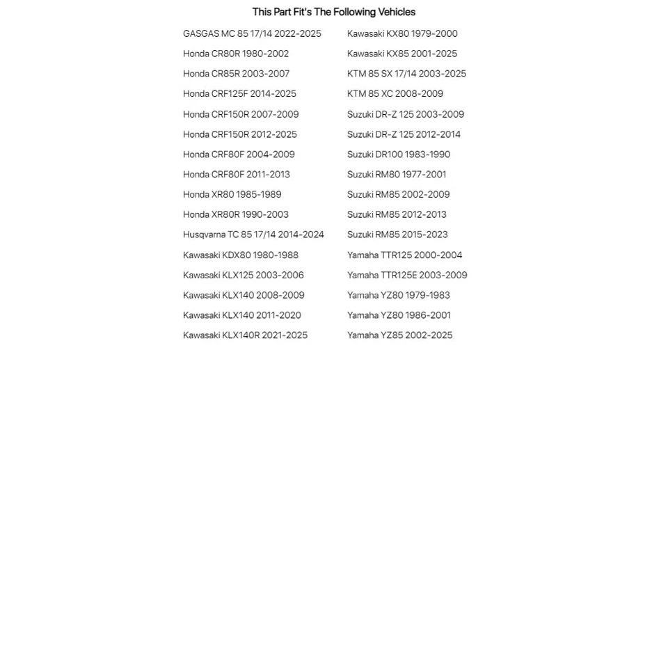 Tubo de motocicleta Tusk Severe Duty 3 mm 90/100x14 para Yamaha TTR125E 2003-2009 Foto 3 de 4