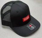 Toyota Racing Black Mesh Trucker Hat Red White Logo | Genuine Toyota Accessories