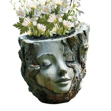 Head Planter Head Vase Flower Pots Face Planter Resin Cute Vase Flowerpot Innate