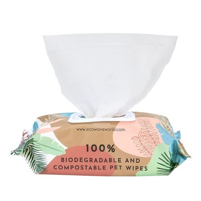 Hypoallergenic Plant-Based Pet Wipes, Dog and Cat Grooming Wipes for Face, Ea...
