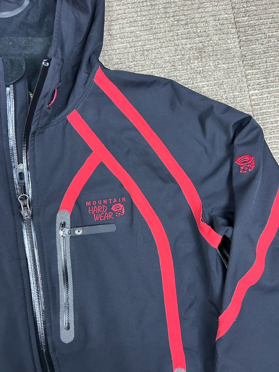 Vintage Mountain Hardwear Conduit Softshell Jacket Size Women’s Medium Black Red View 3
