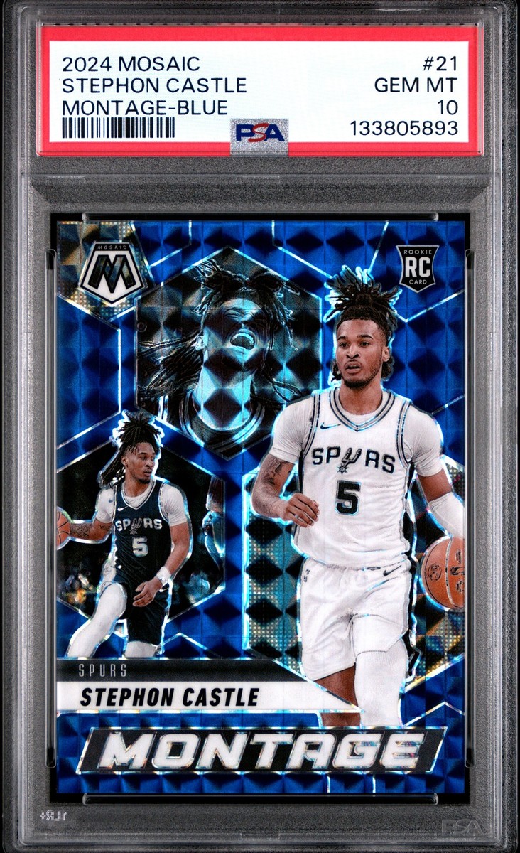 絵画 BLU/ZONE/2024/Q 2024-25 Panini Mosaic - Montage Stephon Castle #21 Blue Mosaic
