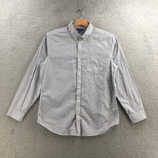 Banana Republic Dress Shirt Long Sleeve Mens XL Blue Striped Slim Fit Cotton