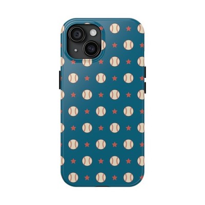 Baseball Pattern Phone Case - Durable Sport Theme Tech Gear | iPhone & Samsung