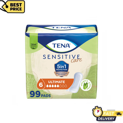 TENA Sensitive Care Ultimate Absorbency Incontinence Pad for Women, 99 Count