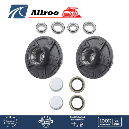 SOUTHWEST WHEEL 5-Hole, 5.5" Bolt Circle Idler Hub For 3500 lb. Axles-2 Pack