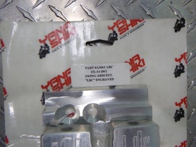 Swingarm Extension Kawasaki ZX14 2006 4'-6' Engraved LRC A3061LRC