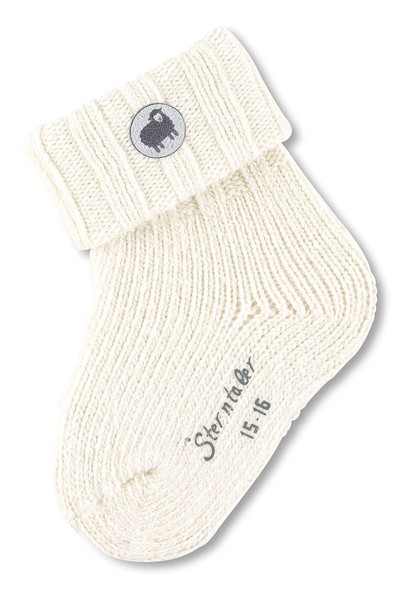 Baby Socken Wolle GrößE 16 Cremeweiß Sterntaler Unisex KinderstrüMpfe-image
