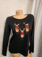 Christmas Reindeer Shirt Womens Size Medium Ugly