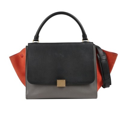 Celine mehrfarbige Leder Trapez Tasche und Schultertasche 56147847 [U]
