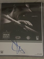 JOHN CENA SIGNED AUTOGRAPH 1 OF 1000 11x14 POSTER LAST MATCH 12/13/25 WWE SNME