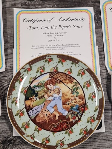 Set da collezione Once Upon A Ryhme Plate #1-6 Germania, di Renee Faure,: HEINRICH - Foto 7 di 8