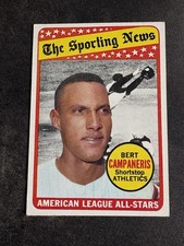 1969 Topps - The Sporting News All Star Selection Bert Campaneris, EX